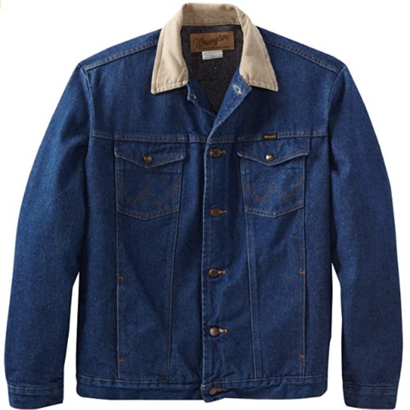 Men's Tall And Big Blanket Lined Denim Jacket